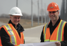 The ENWIN team is responsible for coordinating the electrical infrastructure installation to support a new Canadian gateway to the USA.