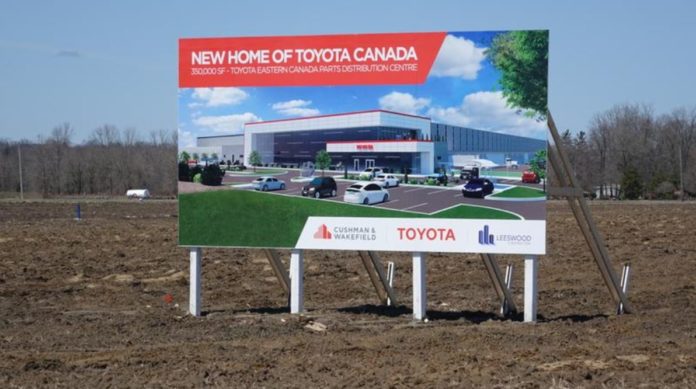 toyota canada clarington land