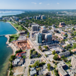 aerial photo burlington ontario canada driving towards economic prosperity